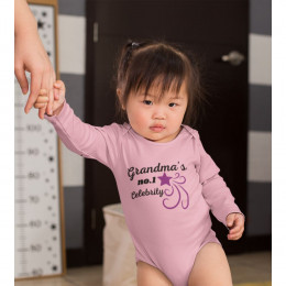 Grandma's No1 Celebrity - Infant Long Sleeve Bodysuit